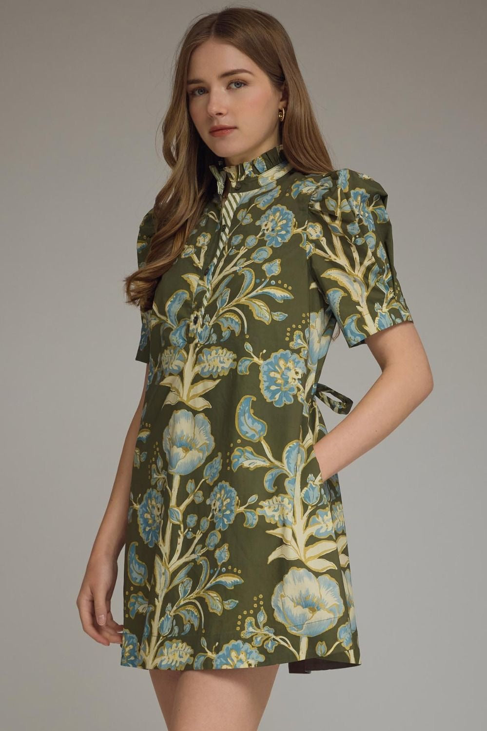 Tatum Floral Puff Sleeve Mini Dress