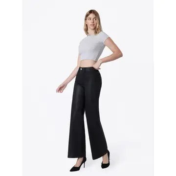 Trouser Hem Coated Denim