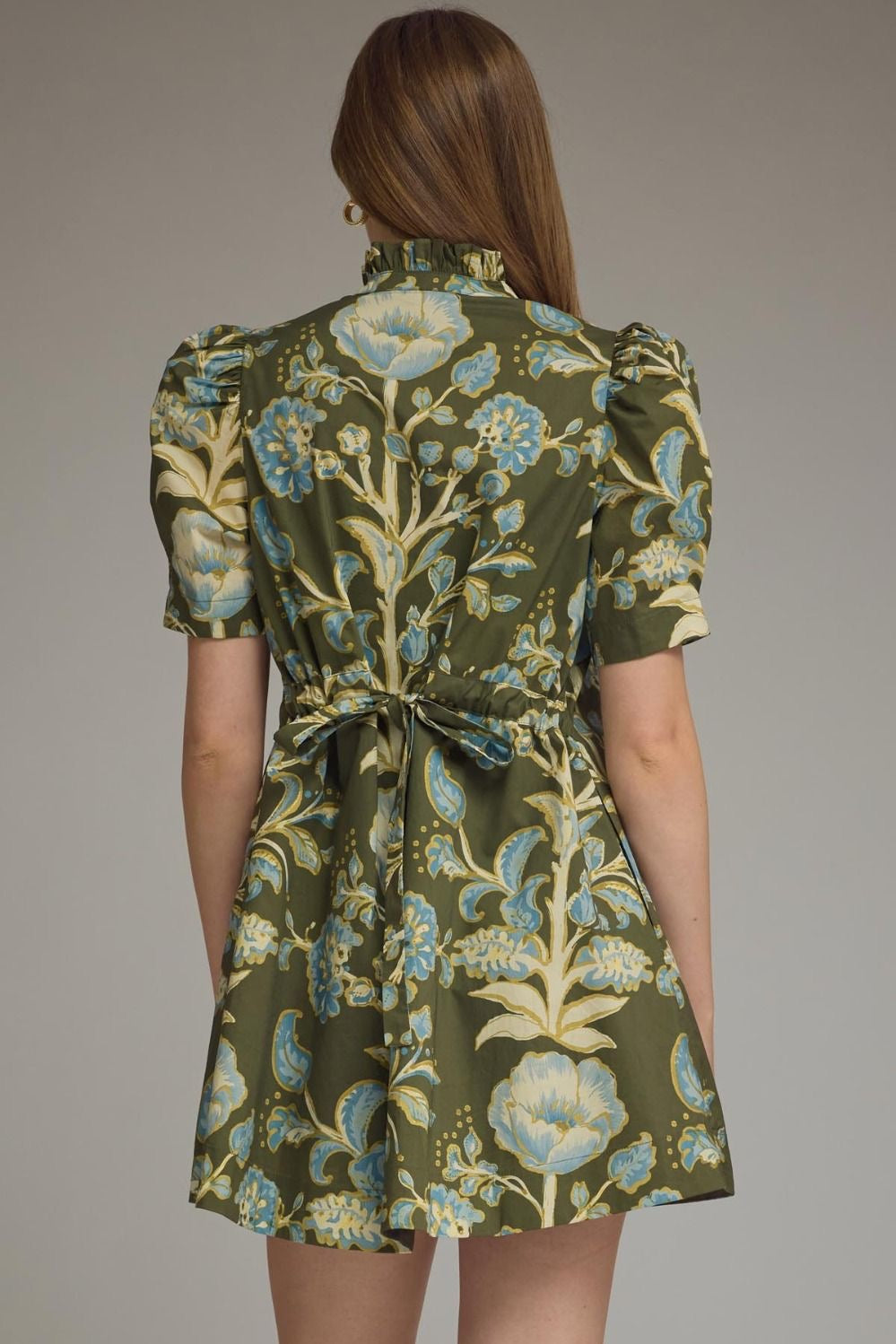 Tatum Floral Puff Sleeve Mini Dress