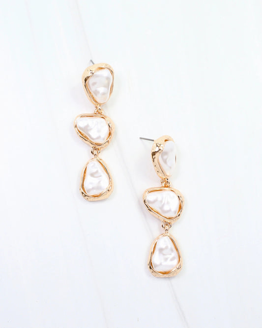 Clara Baroque Pearl Earrings
