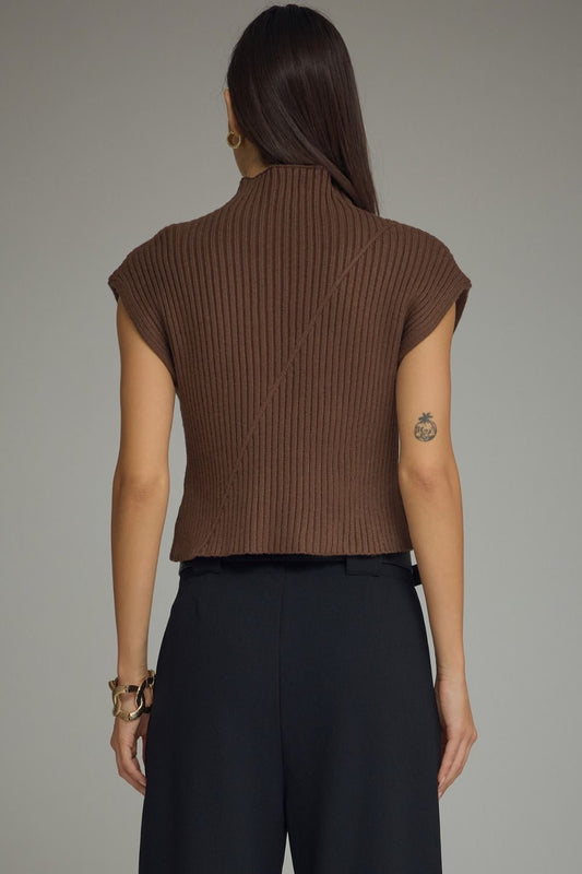 Marnie Ribbed Short Sleeve Sweater