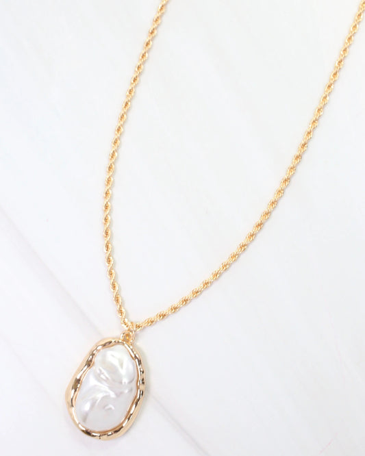 Mount Vernon Pearl Rope Chain Necklace