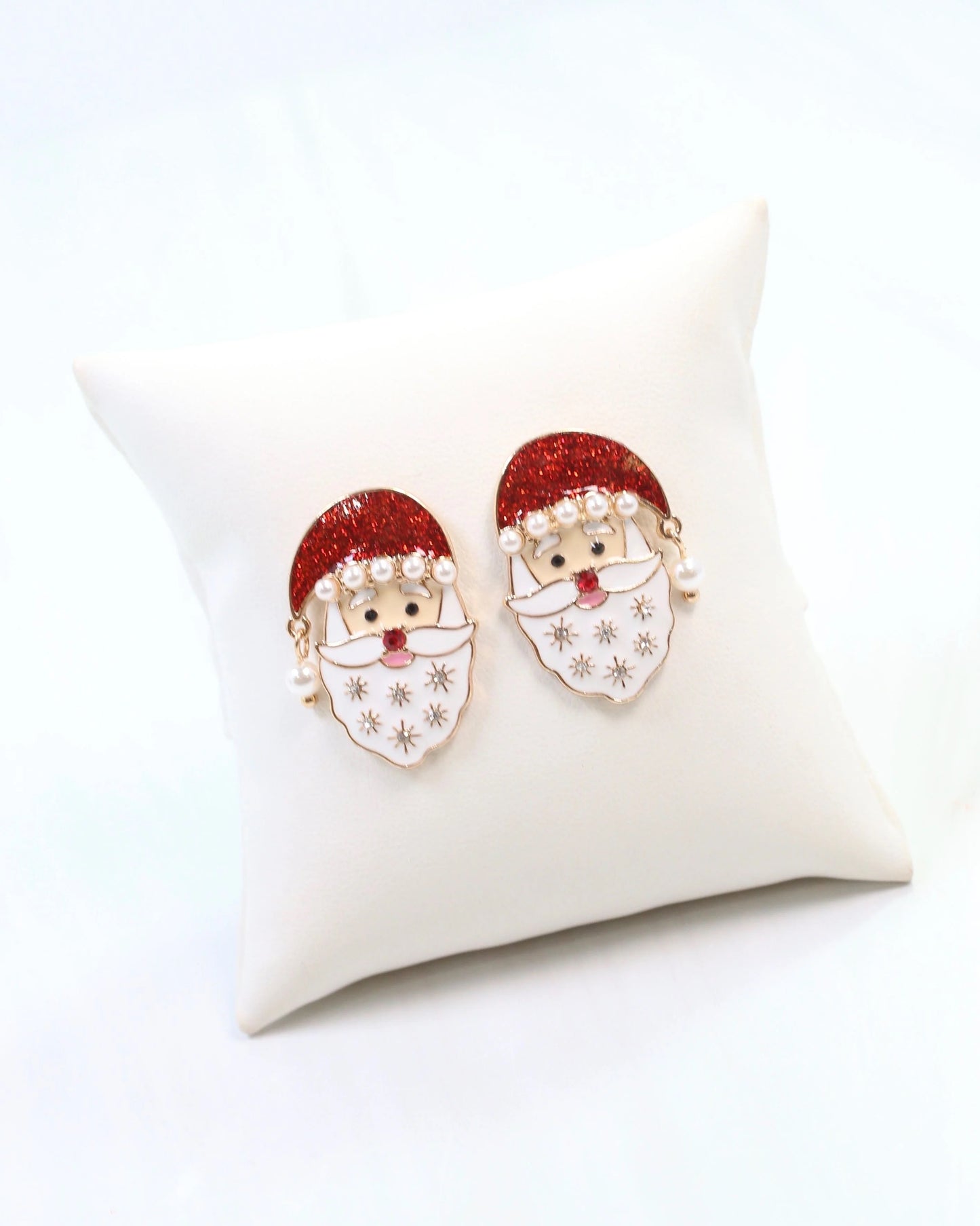 Santa Pearl Stud Earrings