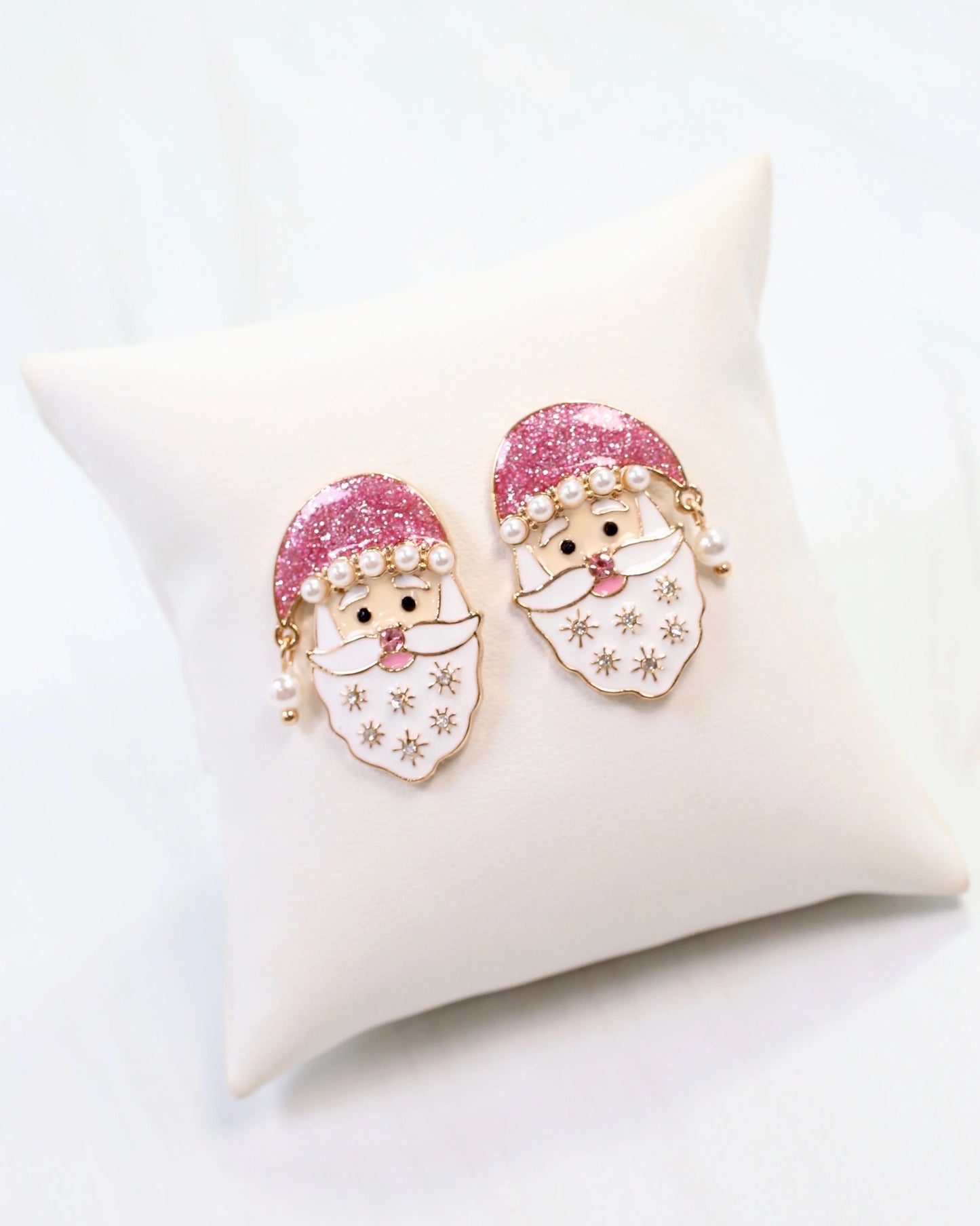Santa Pearl Stud Earrings
