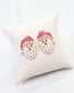 Santa Pearl Stud Earrings