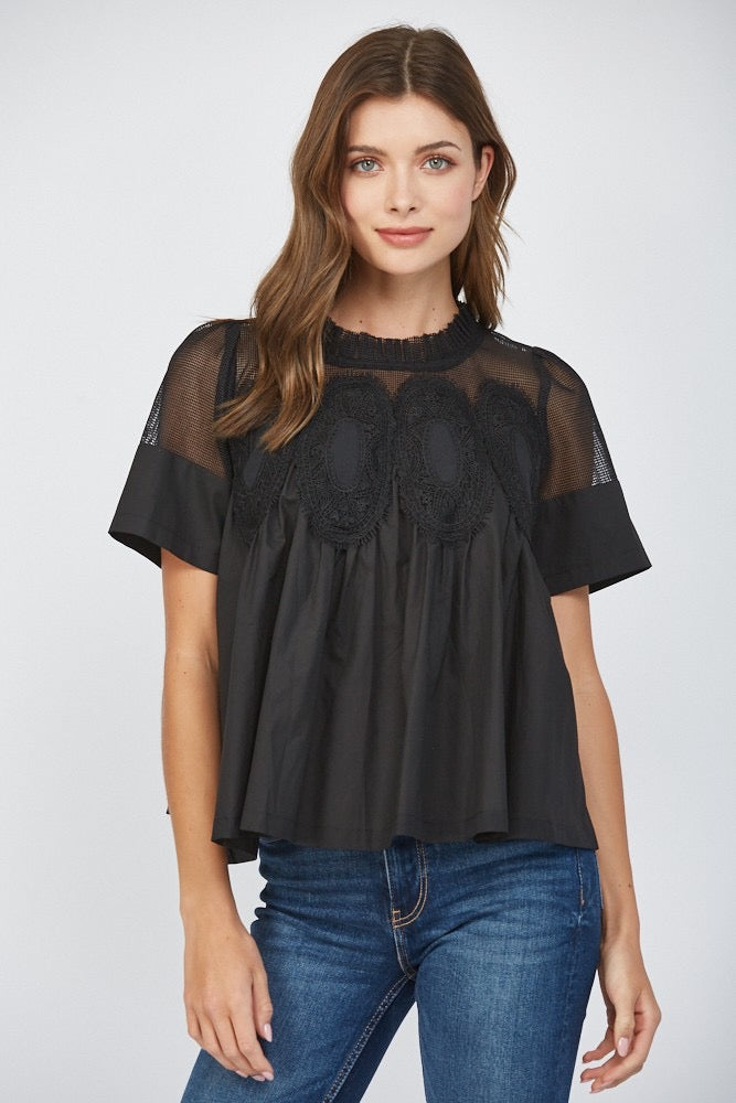 Elodie Mesh Top