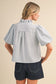 Daphne Striped Ruffle Top