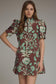 Tatum Floral Puff Sleeve Mini Dress
