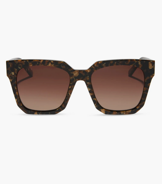 Ariana Diff Sunglasses - Glitter Tortoise