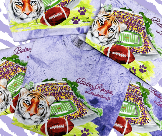 LSU tee, gameday tee, lsu Gameday tee, stadium tee, tiger tee, comfort colors tee, LSU comfort colors top, gameday top