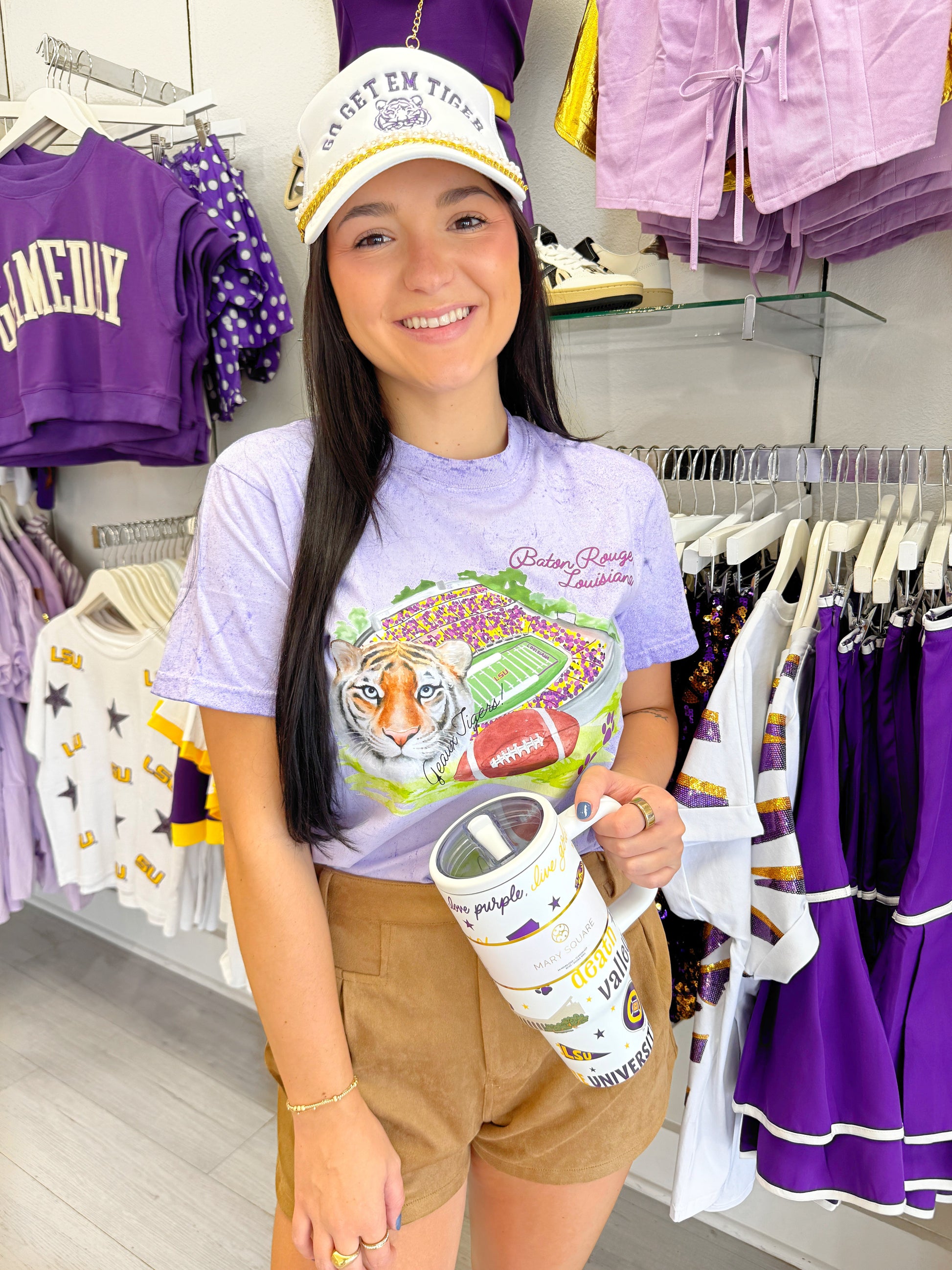 LSU tee, gameday tee, lsu Gameday tee, stadium tee, tiger tee, comfort colors tee, LSU comfort colors top, gameday top