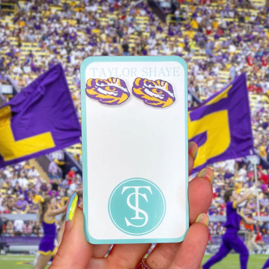 LSU Eye of The Tiger Studs