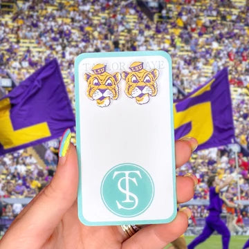 LSU Vintage Tiger Head Studs