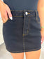 Trendy skirt, country concert skirt, denim skirt, leopard skirt, high rise skirt, concert skirt, star skirt, leopard stars on skirt, LE LIS skirt, black denim skirt