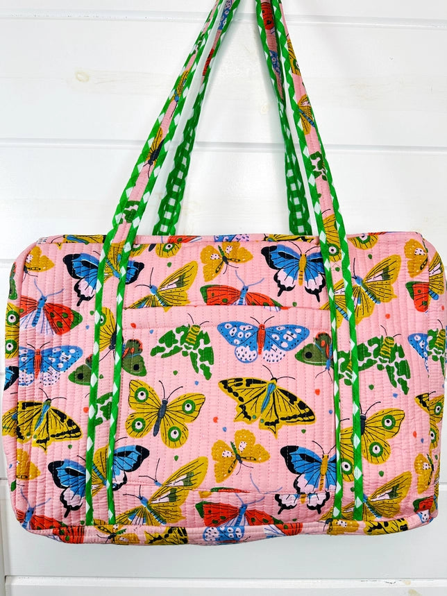 Quilted Duffle Weekender Bag