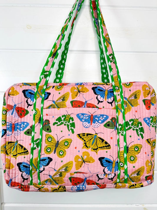 Quilted Duffle Weekender Bag