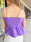 Gameday top, purple top, purple gameday top, LSU top, peplum top, dressy top, boutique purple top, women's purple tops, women's tops
