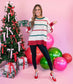holiday sweater, long sleeve christmas sweater, sweater, trendy sweater