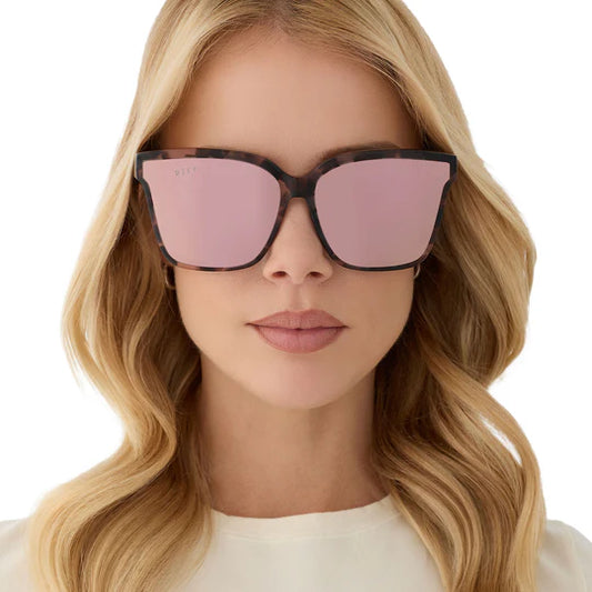 Meredith II Himalayan Diff Sunglasses - Tortoise + Taupe
