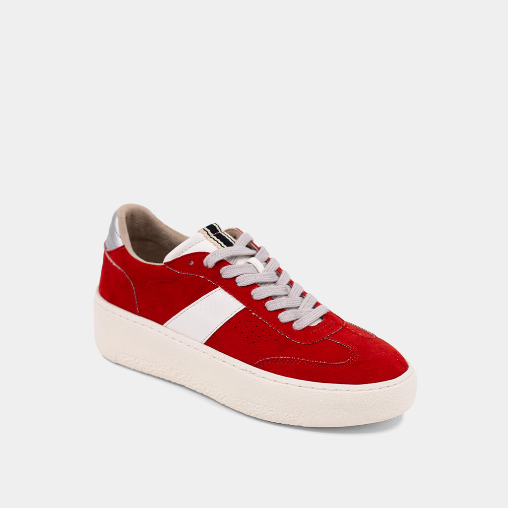Red Platform Sneakers