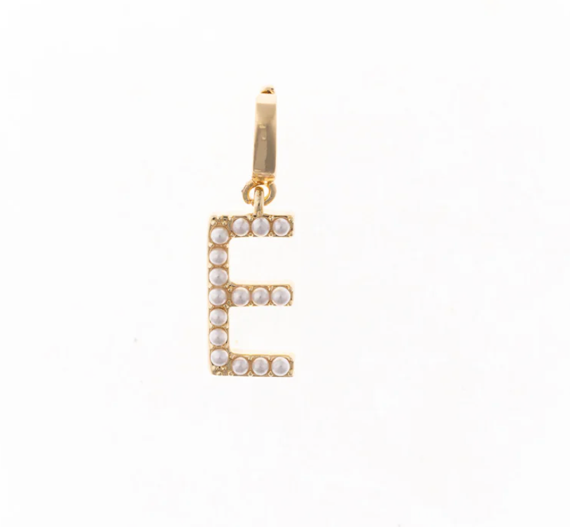 Pearl Initial Charms