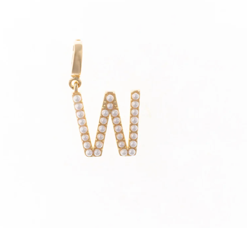 Pearl Initial Charms