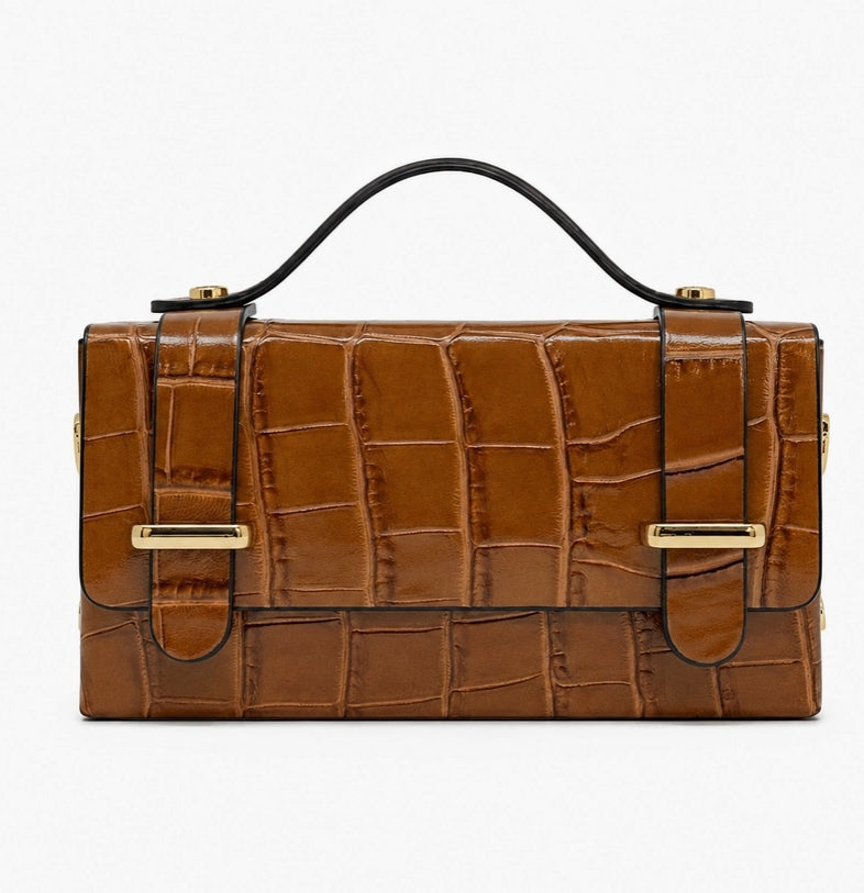 Leather Crocco Handbag