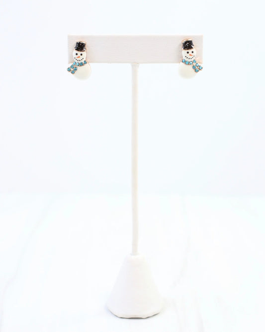 Snowman Stud Earring