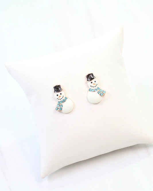 Snowman Stud Earring