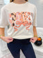 spooky tee, halloween tee, spooky t-shirt, spooky tee with bow, cream t-shirt, cream halloween tee