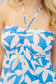 Tropical Halter Midi Dress