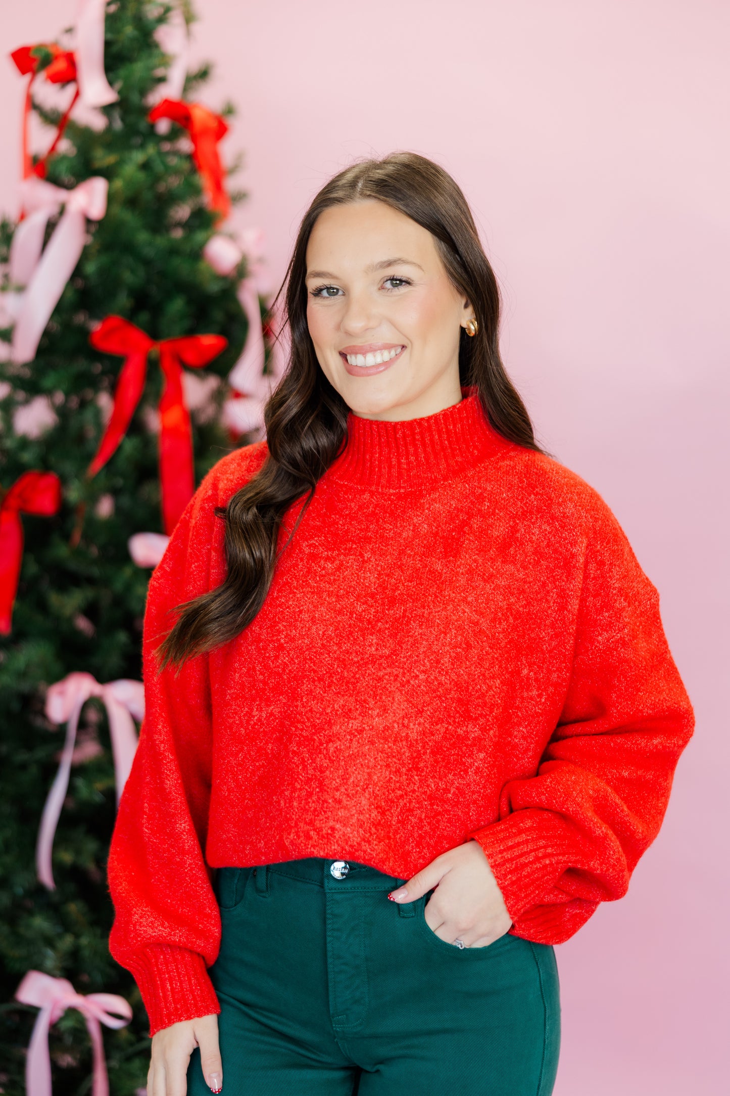 DOORBUSTER Mock Neck L/S Sweater