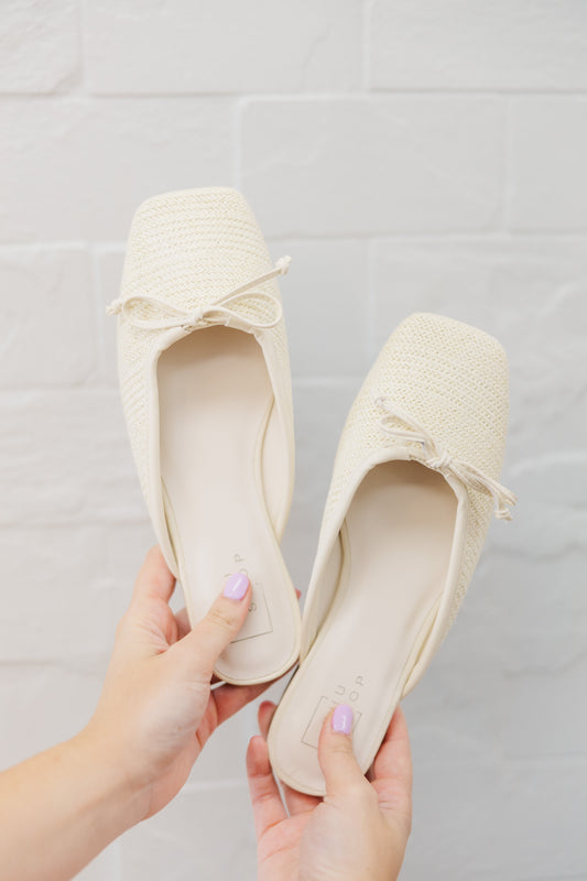 Woven Bow Mule