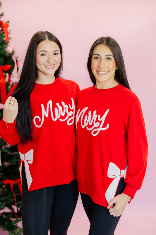 DOORBUSTER "Merry" Bow Sweater