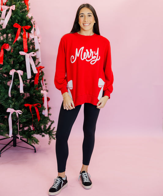 DOORBUSTER "Merry" Bow Sweater