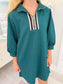 comfy dress, long sleeve dress, textured dress, woman's dress, comfortable dress, boutique long sleeve dress, colorful dress, fall dress, boutique woman's dress, textured knit dress