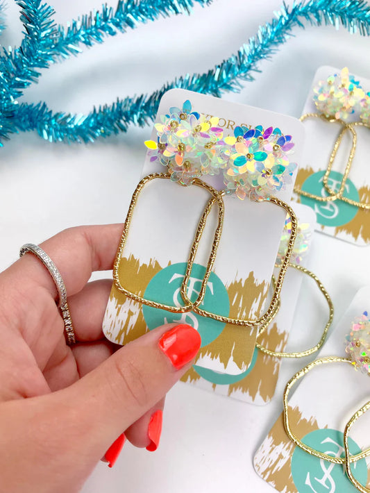 Flower Rectangle Hoops