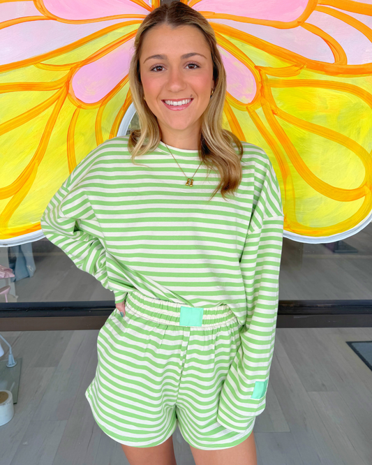 Striped Terry Set