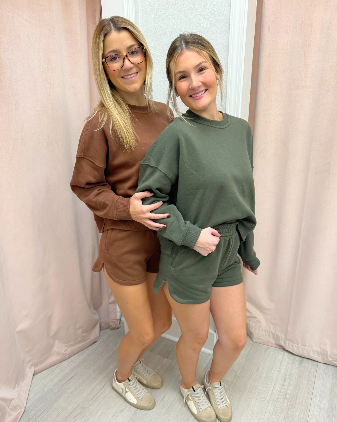 Fleece Long Sleeve & Shorts Set