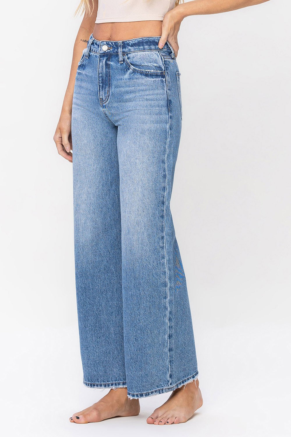 High Rise A-Line Jean