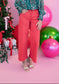 Tummy Control Cropped Wide Leg Jeans