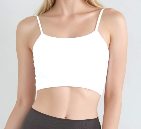 Layering piece, undergarments, half cami, tube top, seamless top, cropped cami, cropped top, cropped layering piece