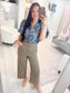 woman work pants, wide leg work pants, trousers, high-waisted work pants, pants with pockets, classy wide leg pants