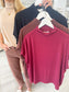 Mock neck top, short sleeve tops, lightweight tops, fall tops, women tops, women layering piece, boutique mock neck tops, boutique fall tops.