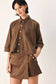 Espresso Suede Skort