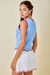 Stacey Scalloped Hem Americana Top