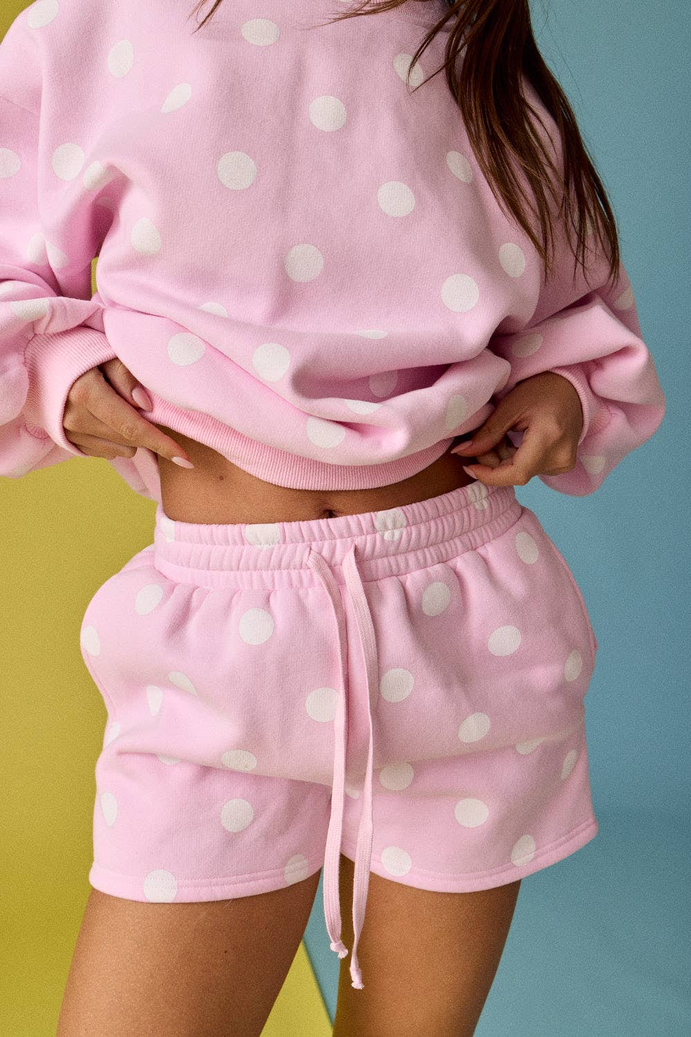 Mabel Polka Dot Fleece Set
