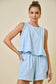 Carrie Contrast Stitch Top & Shorts Set