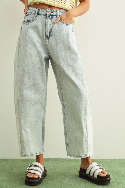 Barrel Denim Pants