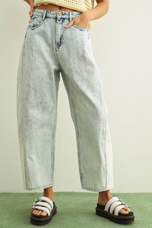 Barrel Denim Pants
